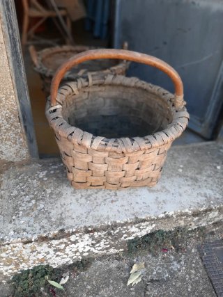 Lote 2 Cestas Artesanales Castaño