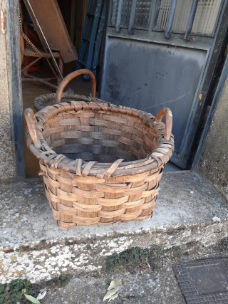 Lote 2 Cestas Artesanales Castaño
