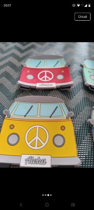 Set 4 Sottobicchieri Camper Aloha