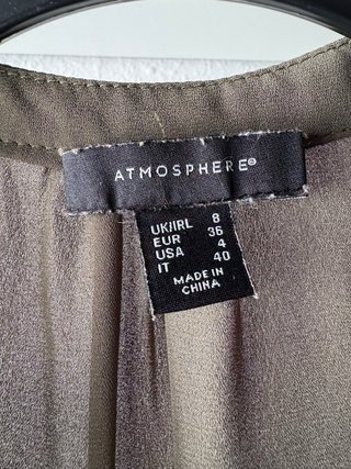 Camisa sin manga verde Atmosphere