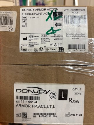 Rodillera DONJOY Armor FourcePoint Talla L Derecha
