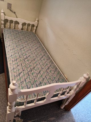 Cama infantil blanca 80 cm