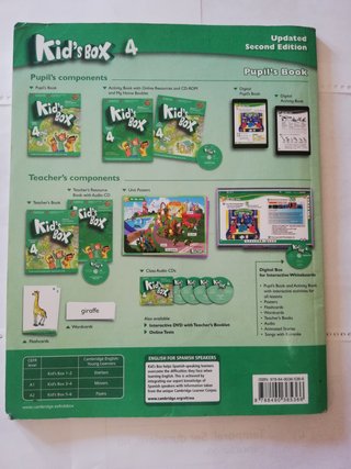 Libro y cuadernillo de ingles Kid ́s Box Level 4