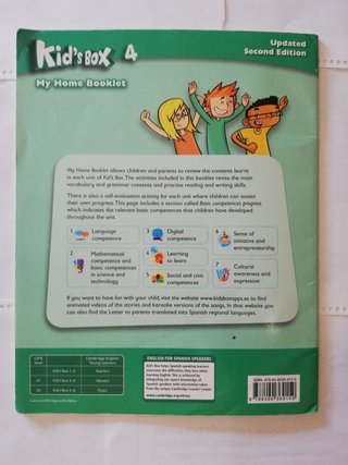 Libro y cuadernillo de ingles Kid ́s Box Level 4
