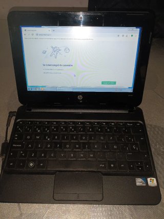 Portátil HP Mini Azul con Cargador Original 320gb