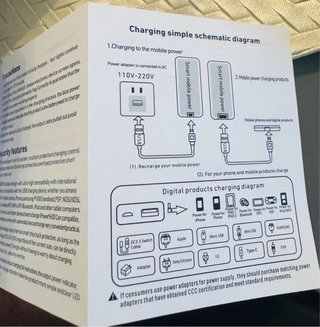 Batería Externa Portátil 45W Carga Rápida