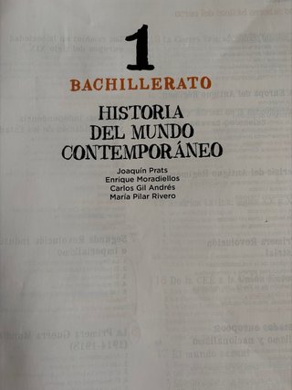 Libro de historia del mundo contemporáneo 1•bachil