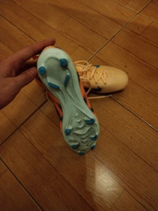 Zapatillas Nike Futbol Naranja y Azul