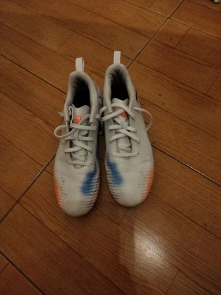 Zapatillas Nike Futbol Naranja y Azul