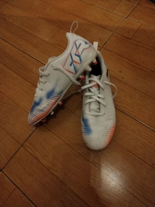 Zapatillas Nike Futbol Naranja y Azul