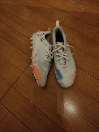 Zapatillas Nike Futbol Naranja y Azul