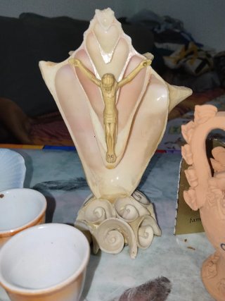 Lote 11 cerámica antigua varios figuras decoración