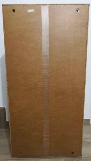 Armario de pared madera y cristal