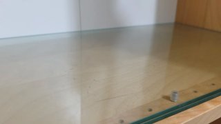 Armario de pared madera y cristal