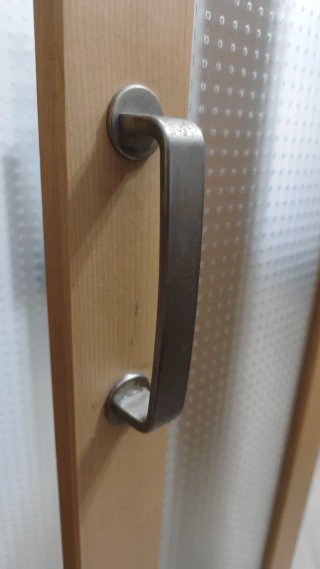 Armario de pared madera y cristal