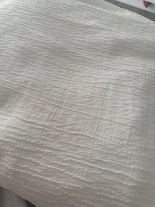 Vestido blanco mango L