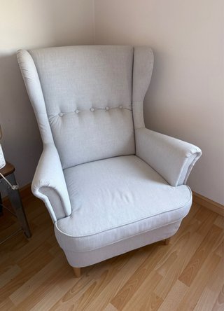 Sillón Orejero Ikea Gris Claro