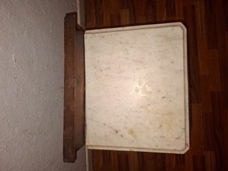 Mesilla antigua vintage madera mármol
