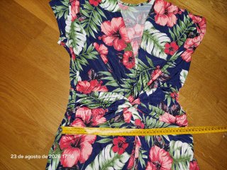 Mono largo estampado floral