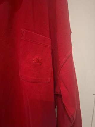 Sudadera Burberry Roja Cuello Polo