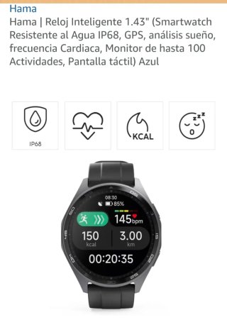 Smartwatch Nero e Grigio