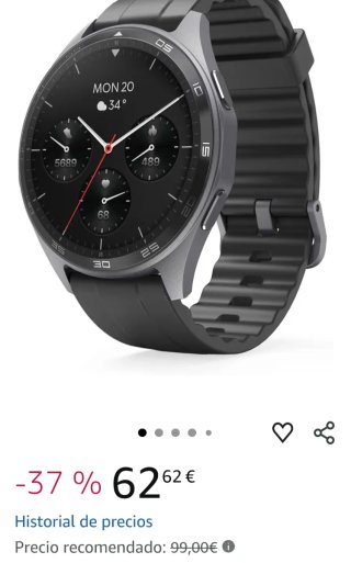 Smartwatch Nero e Grigio