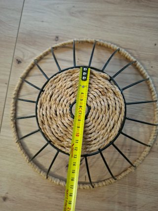 Frutero Vintage Cesta Metálica y Cuerda