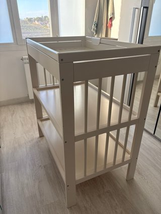Cambiador bebé Gulliver IKEA blanco
