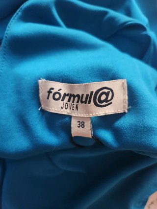 Vestido de fiesta azul degradado