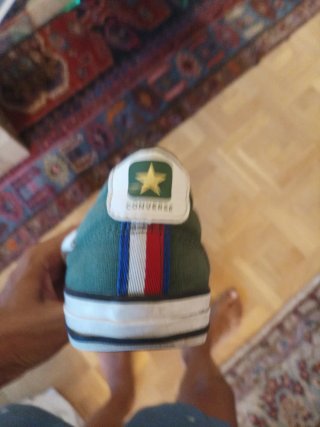 Converse niño verde militar talla 35