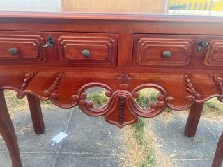 Mesa consola auxiliar de madera