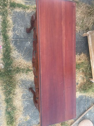 Mesa consola auxiliar de madera