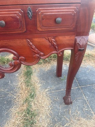 Mesa consola auxiliar de madera