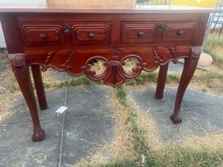Mesa consola auxiliar de madera