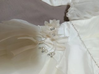 Vestito battesimo completo con cappello e scarpine