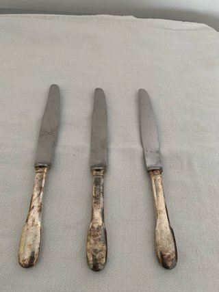 Set 3 coltelli Christofle France vintage