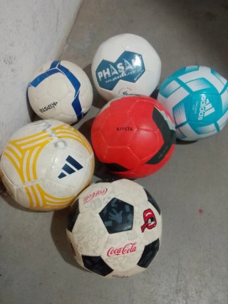 Lote de 6 Balones de Fútbol