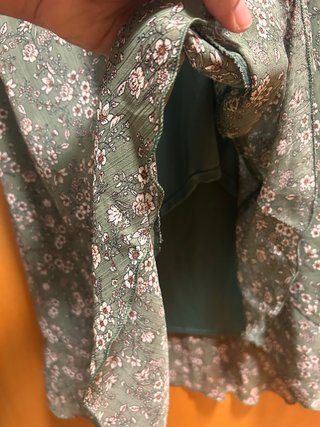 Vestido verde floral