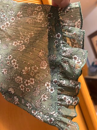 Vestido verde floral