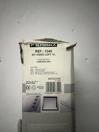 Fermax 3340 – Kit Videoportero Loft B/N
