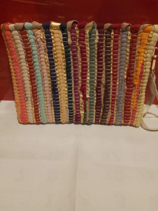 Bolso Cartera Jarapa Artesanal Multicolor