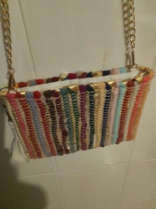 Bolso Cartera Jarapa Artesanal Multicolor