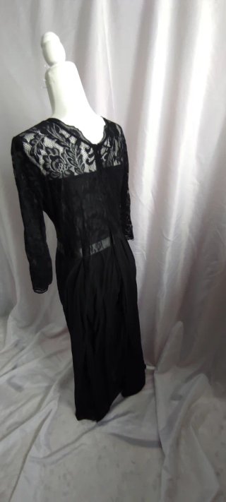 Vestido negro encaje XL elegante