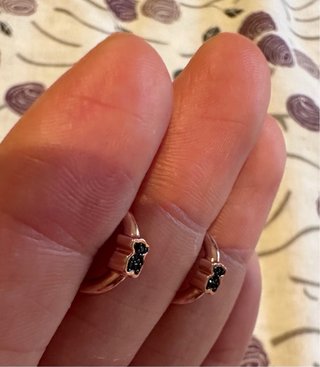 Pendientes Tous Oso Oro Rosa Negro