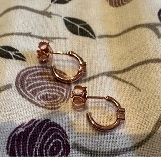 Pendientes Tous Oso Oro Rosa Negro