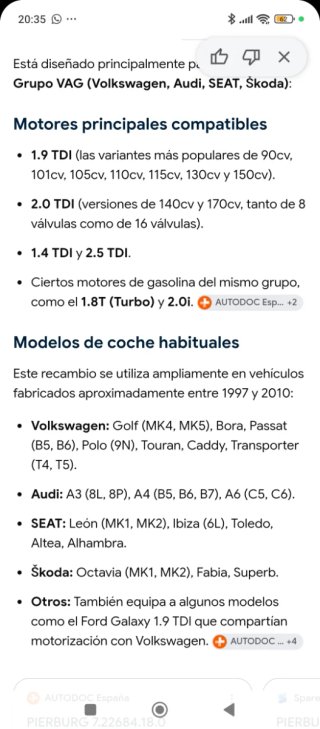 Caudalímetro VAG Nuevo