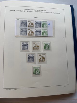 Álbum Sellos Alemania BRD Castillos/Palacios 54PAG
