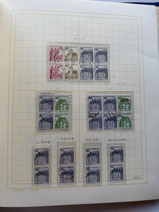 Álbum Sellos Alemania BRD Castillos/Palacios 54PAG