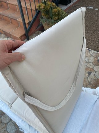 Juego 2 Colchonetas Hamaca o tumbona Piscina Beige