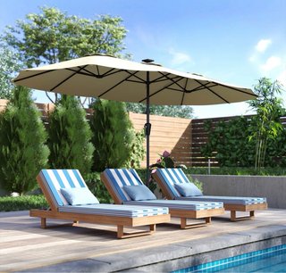 Ombrellone doppio da giardino 4x2m